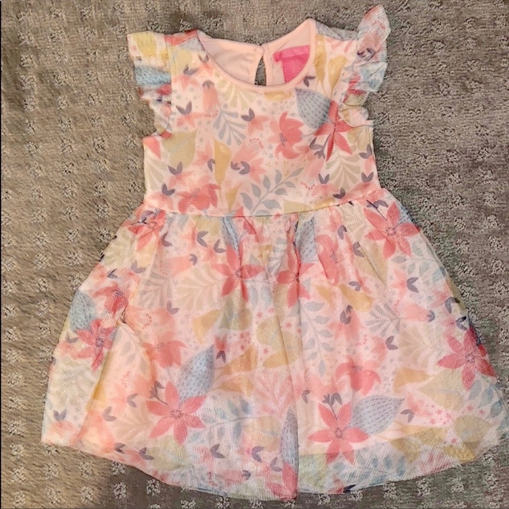 Isaac Mizahri floral dress pink NWT with bloomers